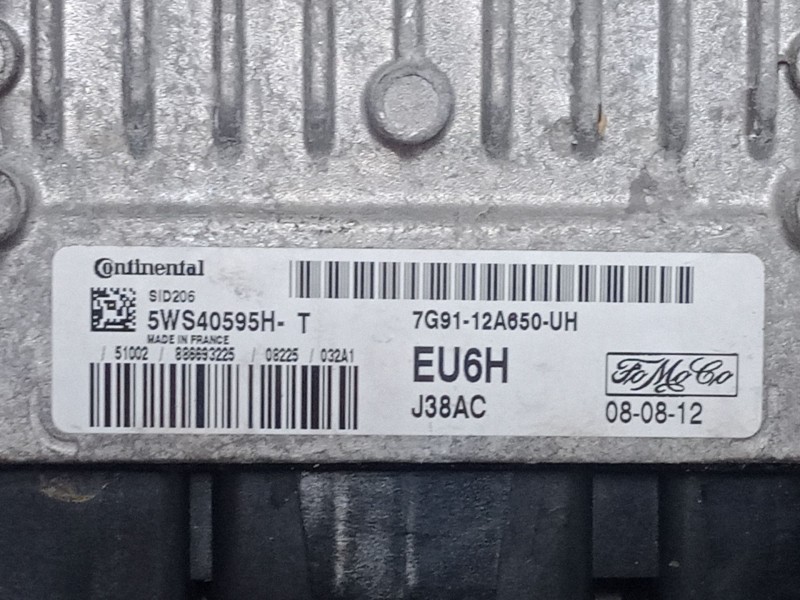 Recambio de centralita motor uce para ford mondeo iv (ba7) 2.0 tdci referencia OEM IAM 7G9112A650UH 5WS40595HT 