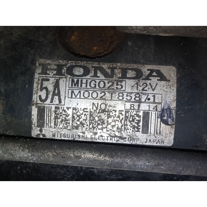 Recambio de motor arranque para honda cr-v iii (re_) 2.2 i-ctdi 4wd (re6) referencia OEM IAM M002T85871  
