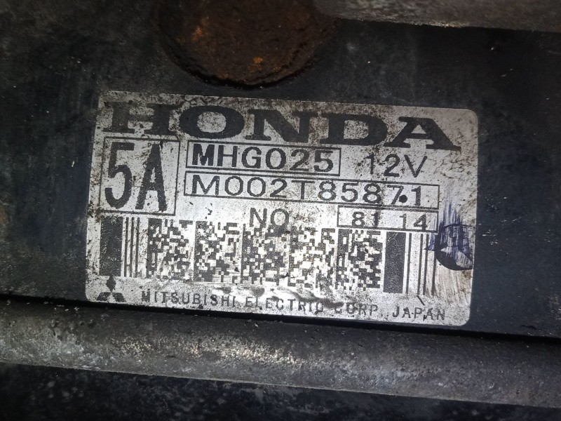 Recambio de motor arranque para honda cr-v iii (re_) 2.2 i-ctdi 4wd (re6) referencia OEM IAM M002T85871  