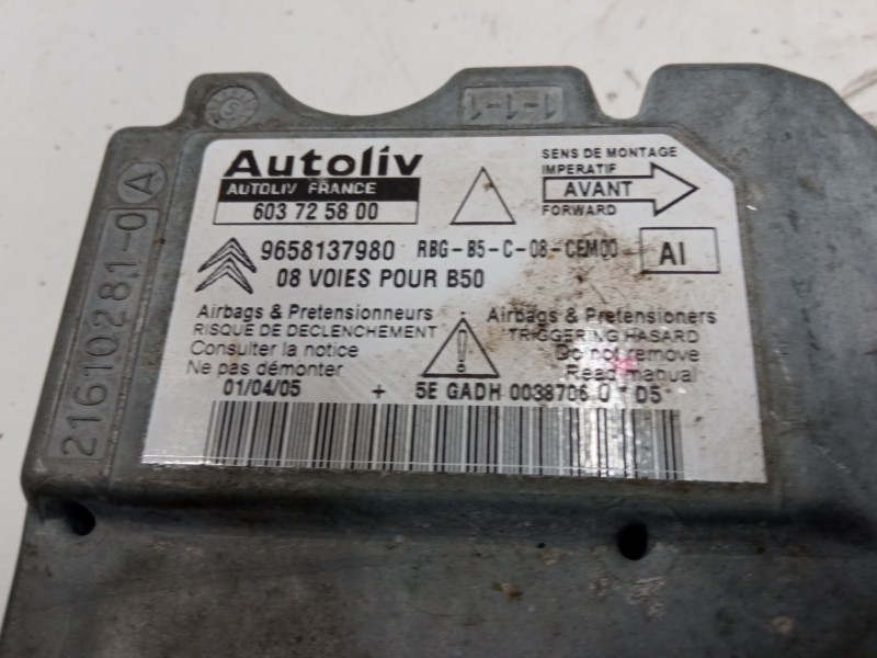 Recambio de centralita airbag para citroën c4 coupé (la_) 1.6 16v referencia OEM IAM  603725800 