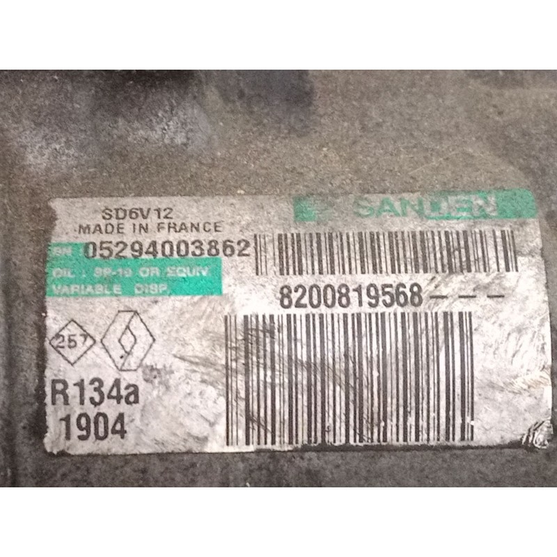 Recambio de compresor a/a para renault modus / grand modus (f/jp0_) 1.2 16v (jp0w) referencia OEM IAM 8200819568  