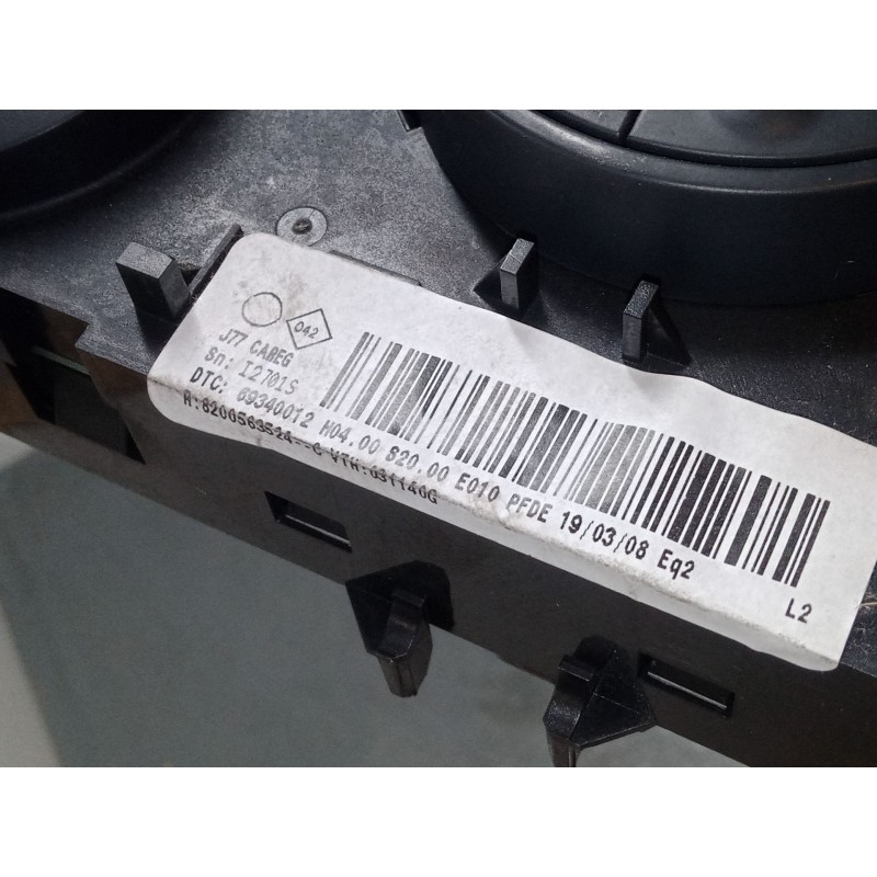 Recambio de mando climatizador para renault modus / grand modus (f/jp0_) 1.2 16v (jp0w) referencia OEM IAM 8200563524  