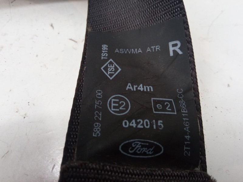 Recambio de cinturon seguridad trasero derecho para ford transit connect (p65_, p70_, p80_) 1.8 tdci referencia OEM IAM   