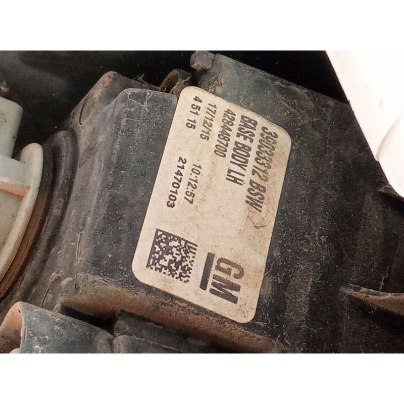 Recambio de piloto trasero izquierdo para opel zafira tourer c (p12) 1.6 cdti (75) referencia OEM IAM 39033312  