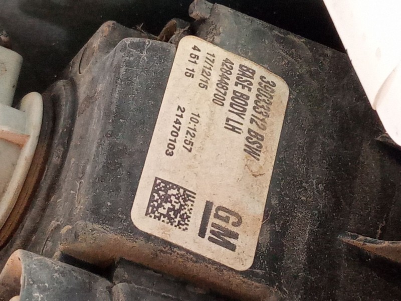 Recambio de piloto trasero izquierdo para opel zafira tourer c (p12) 1.6 cdti (75) referencia OEM IAM 39033312  