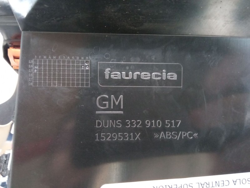 Recambio de consola central superior para opel zafira tourer c (p12) 1.6 cdti (75) referencia OEM IAM   