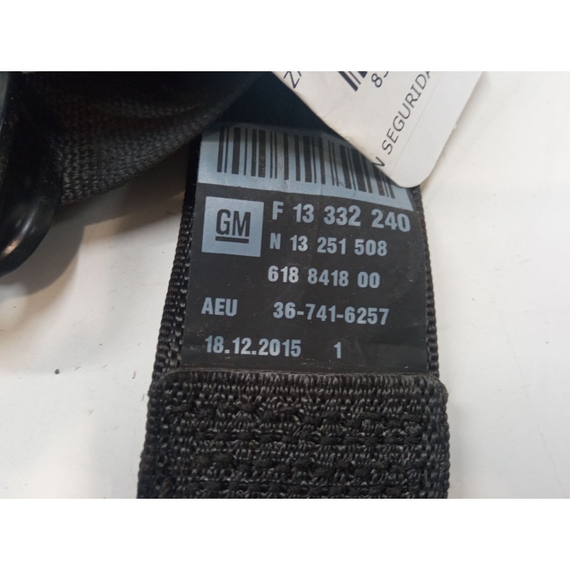 Recambio de cinturon seguridad trasero derecho para opel zafira tourer c (p12) 1.6 cdti (75) referencia OEM IAM   
