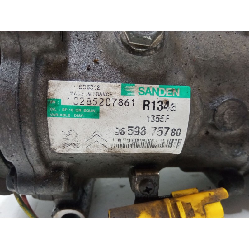 Recambio de compresor a/a para peugeot 207/207+ (wa_, wc_) 1.4 16v referencia OEM IAM 9659875780 SD6C12 1355F