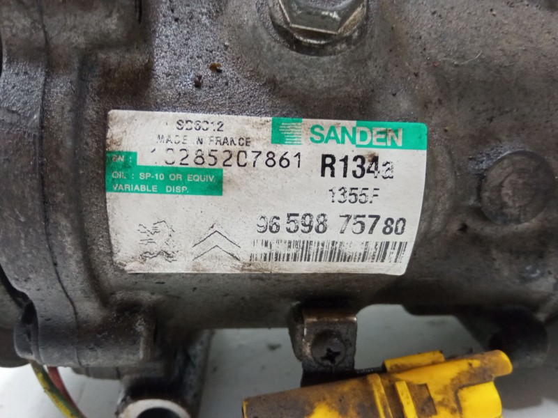Recambio de compresor a/a para peugeot 207/207+ (wa_, wc_) 1.4 16v referencia OEM IAM 9659875780 SD6C12 1355F