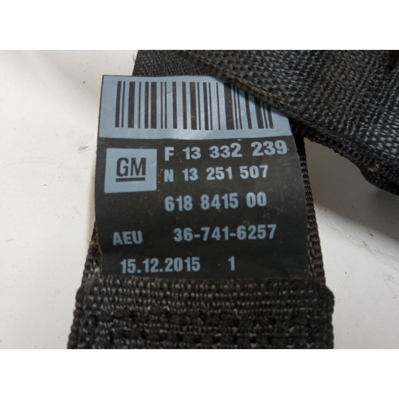 Recambio de cinturon seguridad trasero izquierdo para opel zafira tourer c (p12) 1.6 cdti (75) referencia OEM IAM   