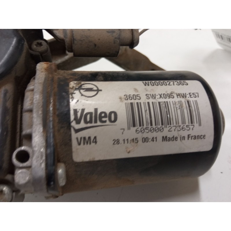 Recambio de motor limpiaparabrisas delantero derecho para opel zafira tourer c (p12) 1.6 cdti (75) referencia OEM IAM W000027365