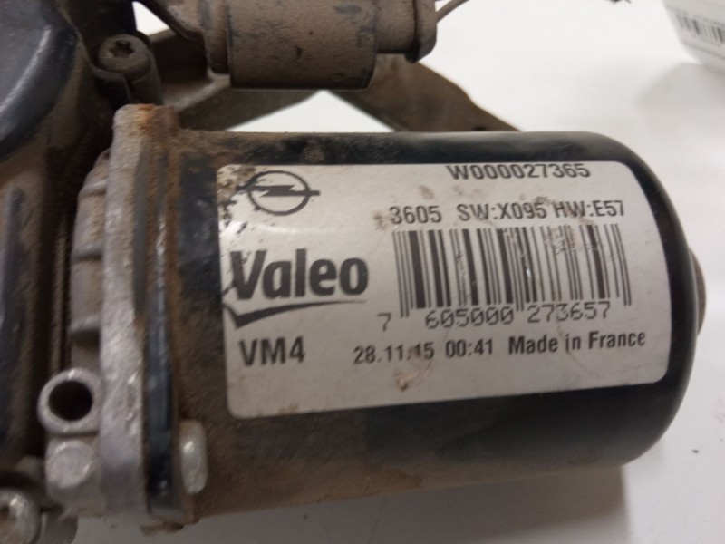 Recambio de motor limpiaparabrisas delantero derecho para opel zafira tourer c (p12) 1.6 cdti (75) referencia OEM IAM W000027365