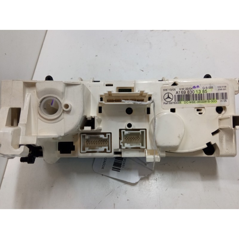 Recambio de mando climatizador para mercedes-benz clase a (w169) a 180 cdi (169.007, 169.307) referencia OEM IAM A1698301385  