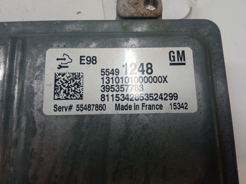 Recambio de centralita motor uce para opel zafira tourer c (p12) 1.6 cdti (75) referencia OEM IAM 55491248  