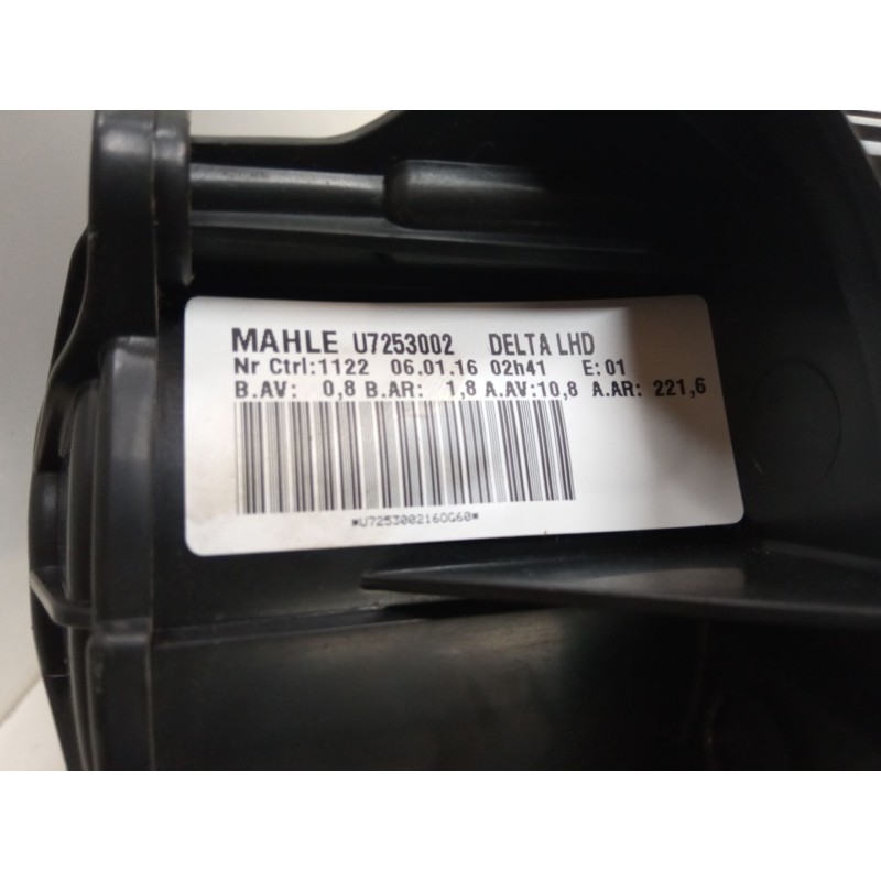 Recambio de motor calefaccion para opel zafira tourer c (p12) 1.6 cdti (75) referencia OEM IAM U7253002  