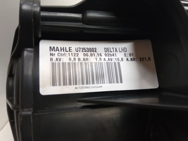 Recambio de motor calefaccion para opel zafira tourer c (p12) 1.6 cdti (75) referencia OEM IAM U7253002  