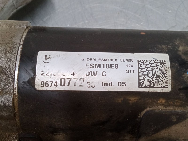 Recambio de motor arranque para peugeot 2008 i (cu_) 1.2 thp 110 / puretech 110 referencia OEM IAM 9674077280  