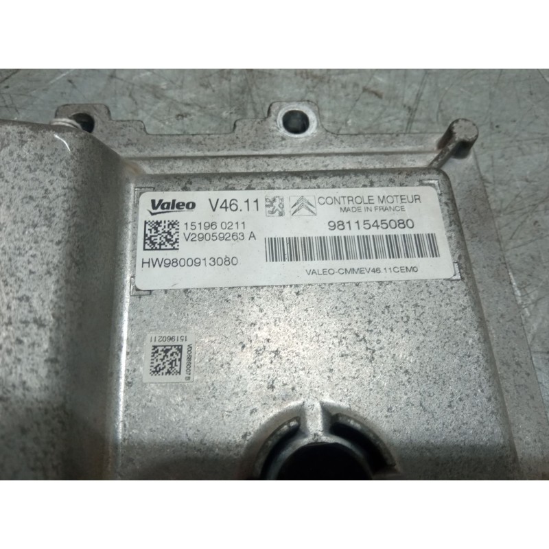 Recambio de centralita motor uce para citroën c3 ii (sc_) 1.0 vti 68 referencia OEM IAM 9811545080 9800913080 V29059263A V46.11
