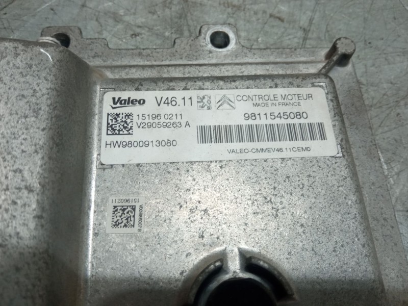 Recambio de centralita motor uce para citroën c3 ii (sc_) 1.0 vti 68 referencia OEM IAM 9811545080 9800913080 V29059263A V46.11