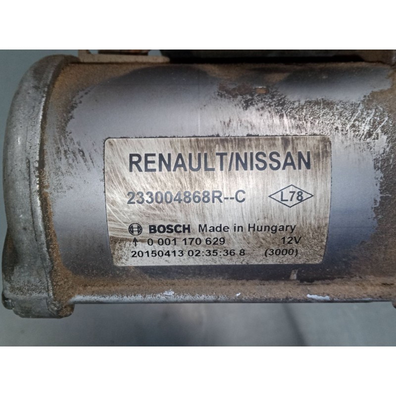 Recambio de motor arranque para renault captur i (j5_, h5_) 1.5 dci 90 referencia OEM IAM 233004868R  