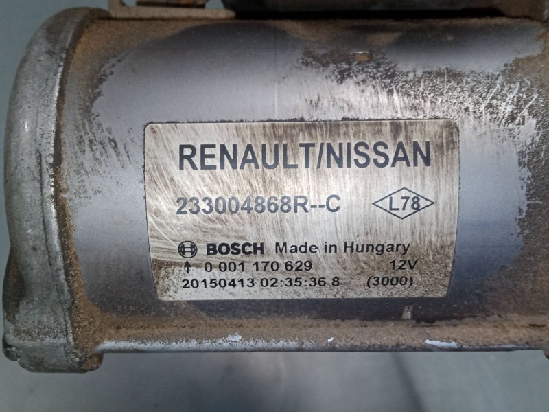 Recambio de motor arranque para renault captur i (j5_, h5_) 1.5 dci 90 referencia OEM IAM 233004868R  