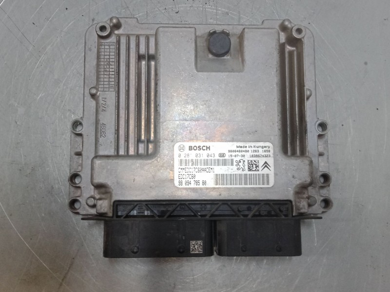 Recambio de centralita motor uce para peugeot 208 i (ca_, cc_) 1.6 hdi / bluehdi 75 referencia OEM IAM 9809478580 0281031043 EDC