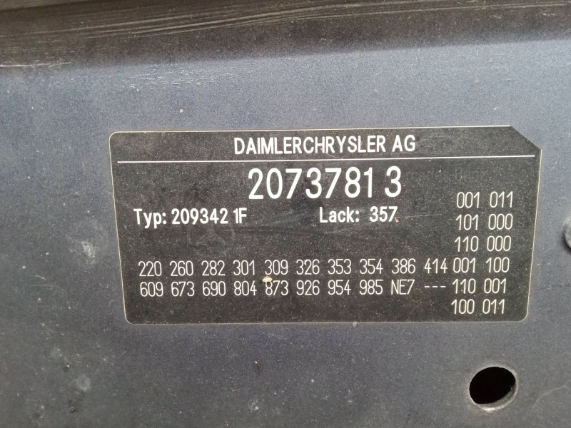 Recambio de capo para mercedes-benz clk (c209) clk 200 kompressor (209.342) referencia OEM IAM   