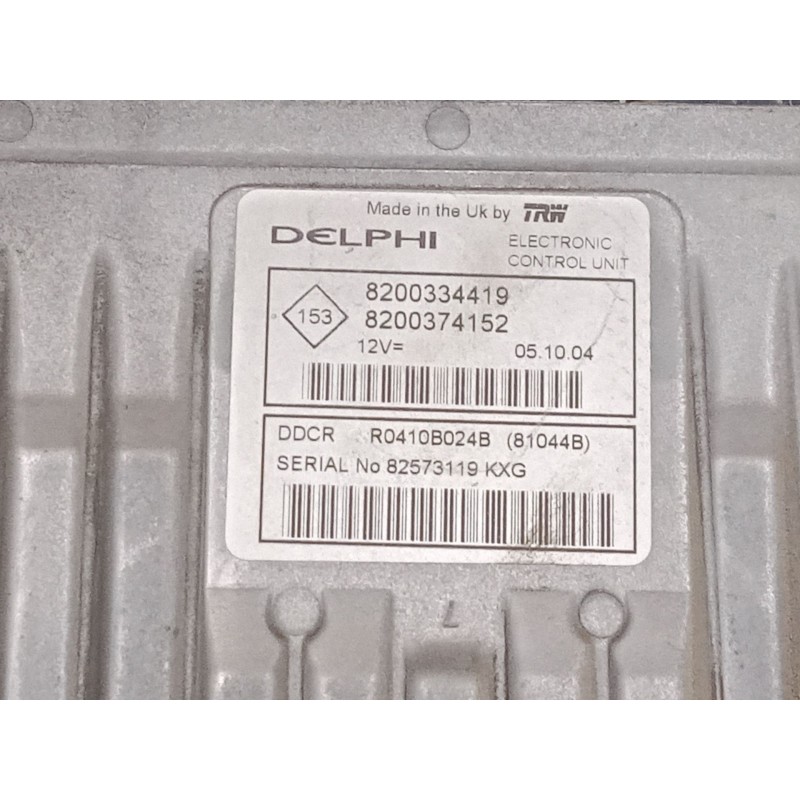 Recambio de centralita motor uce para renault megane ii (bm0/1_, cm0/1_) 1.5 dci (bm0f, bm0t, bm2b, cm0f, cm0t) referencia OEM I