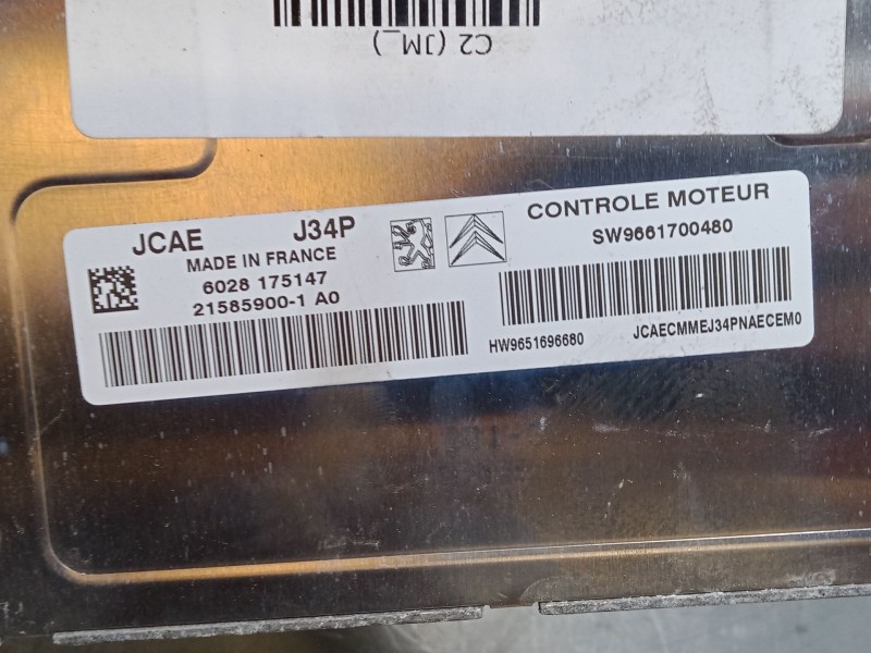 Recambio de centralita motor uce para citroën c2 (jm_) 1.4 referencia OEM IAM   
