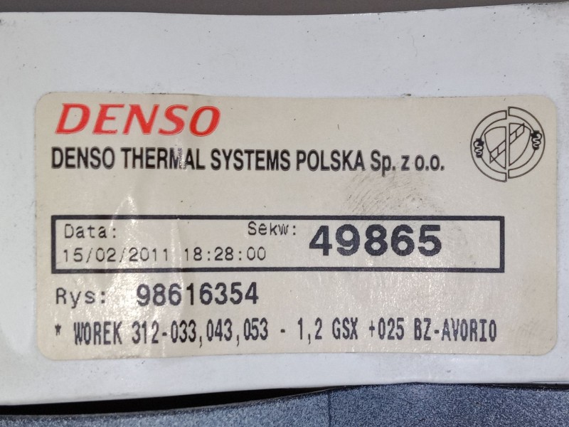 Recambio de mando calefaccion / a/a para fiat 500 (312_) 1.2 (312axa1a) referencia OEM IAM 98616354  