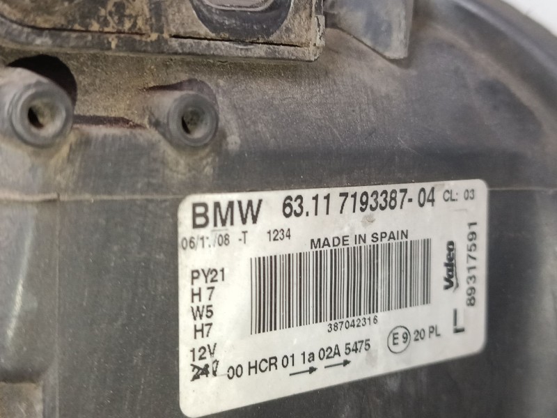 Recambio de faro izquierdo para bmw 1 (e87) 118 d referencia OEM IAM 6311719338704  
