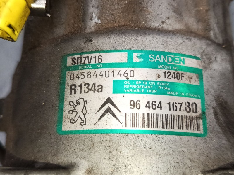 Recambio de compresor a/a para peugeot 607 (9d, 9u) 2.2 hdi referencia OEM IAM 9646416780  