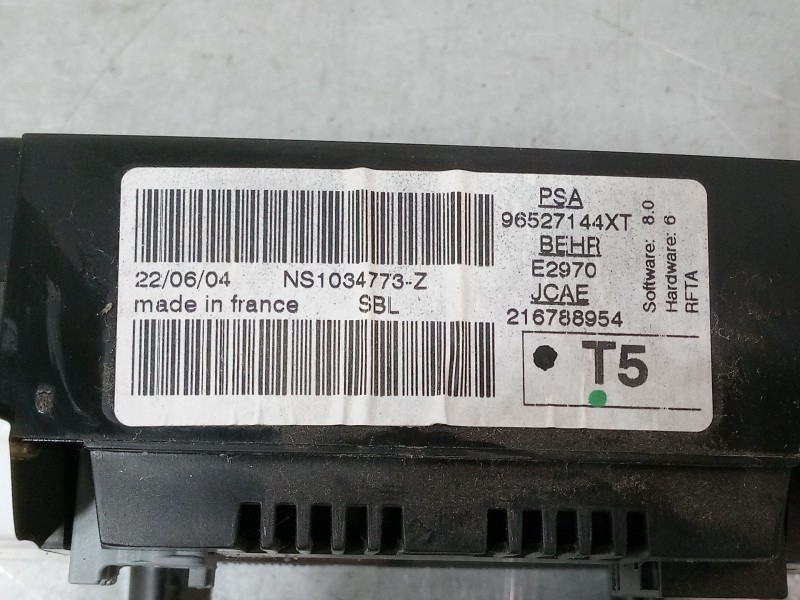 Recambio de mando climatizador para peugeot 307 (3a/c) 1.4 16v referencia OEM IAM 96527144XT  