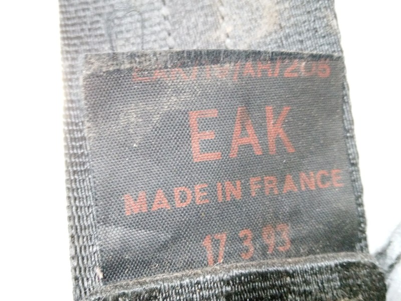 Recambio de cinturon seguridad trasero derecho para peugeot 106 i (1a, 1c) 1.4 d referencia OEM IAM   