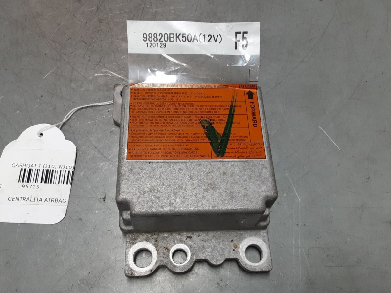 Recambio de centralita airbag para nissan qashqai i (j10, nj10) 1.5 dci referencia OEM IAM 98820BK50A  