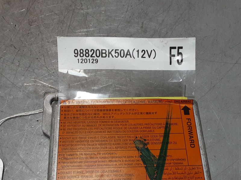Recambio de centralita airbag para nissan qashqai i (j10, nj10) 1.5 dci referencia OEM IAM 98820BK50A  