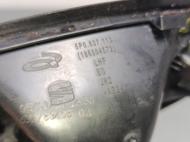 Recambio de maneta interior puerta trasera izquierda para seat altea xl (5p5, 5p8) 1.4 tsi referencia OEM IAM   