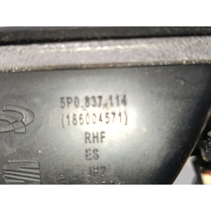 Recambio de maneta interior puerta delantera derecha para seat altea xl (5p5, 5p8) 1.4 tsi referencia OEM IAM   