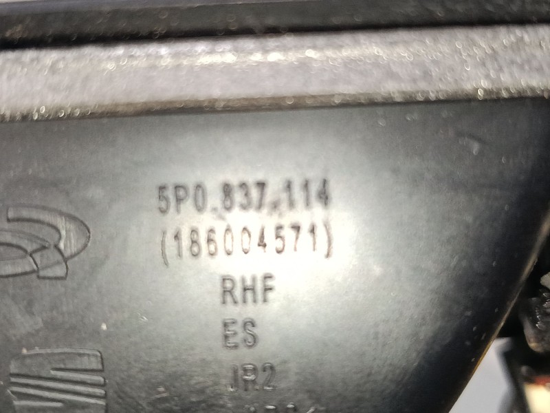 Recambio de maneta interior puerta delantera derecha para seat altea xl (5p5, 5p8) 1.4 tsi referencia OEM IAM   