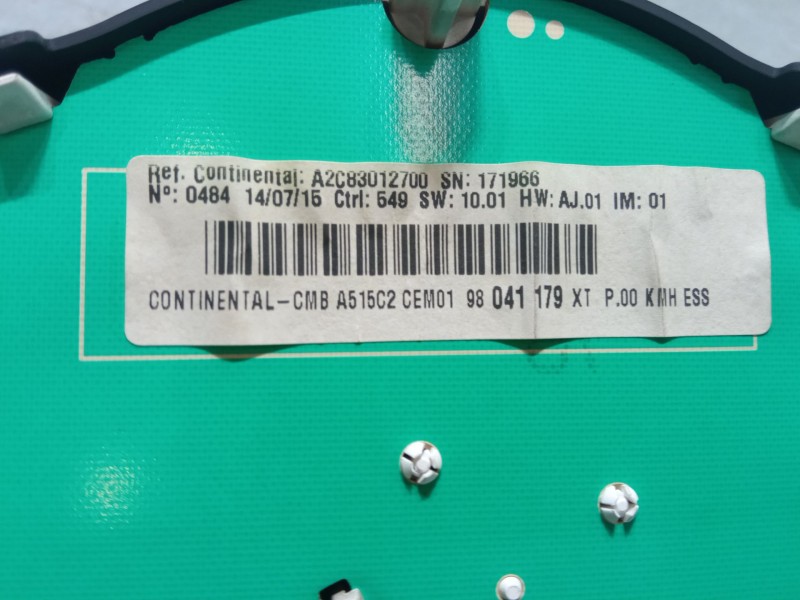 Recambio de cuadro instrumentos para citroën c3 ii (sc_) 1.0 vti 68 referencia OEM IAM 98041179XT  