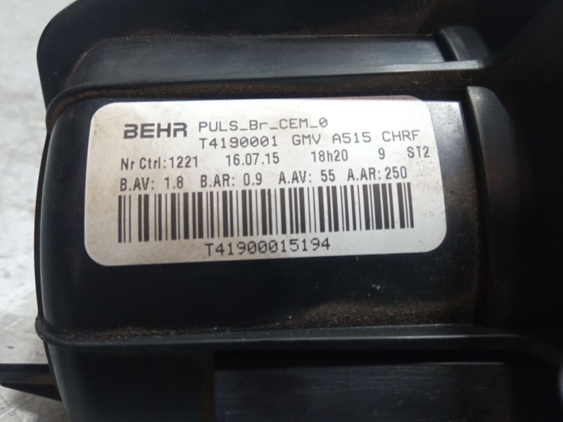 Recambio de motor calefaccion para citroën c3 ii (sc_) 1.0 vti 68 referencia OEM IAM   