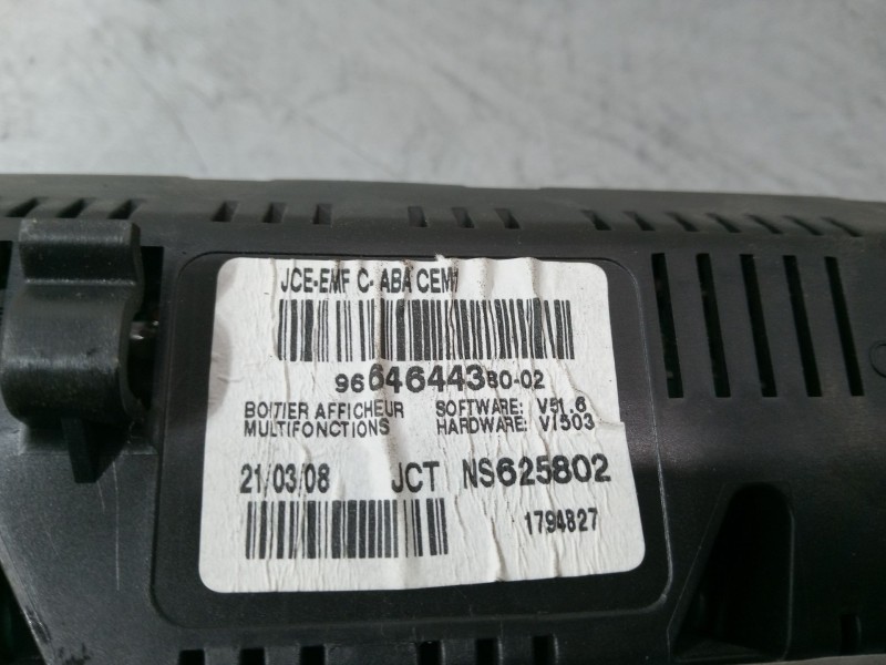 Recambio de pantalla interior reloj para citroën c4 coupé (la_) 1.6 hdi referencia OEM IAM   