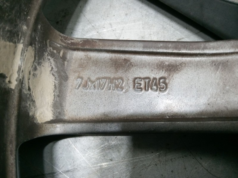 Recambio de llanta aluminio 17´´ para skoda yeti (5l) 2.0 tdi referencia OEM IAM   