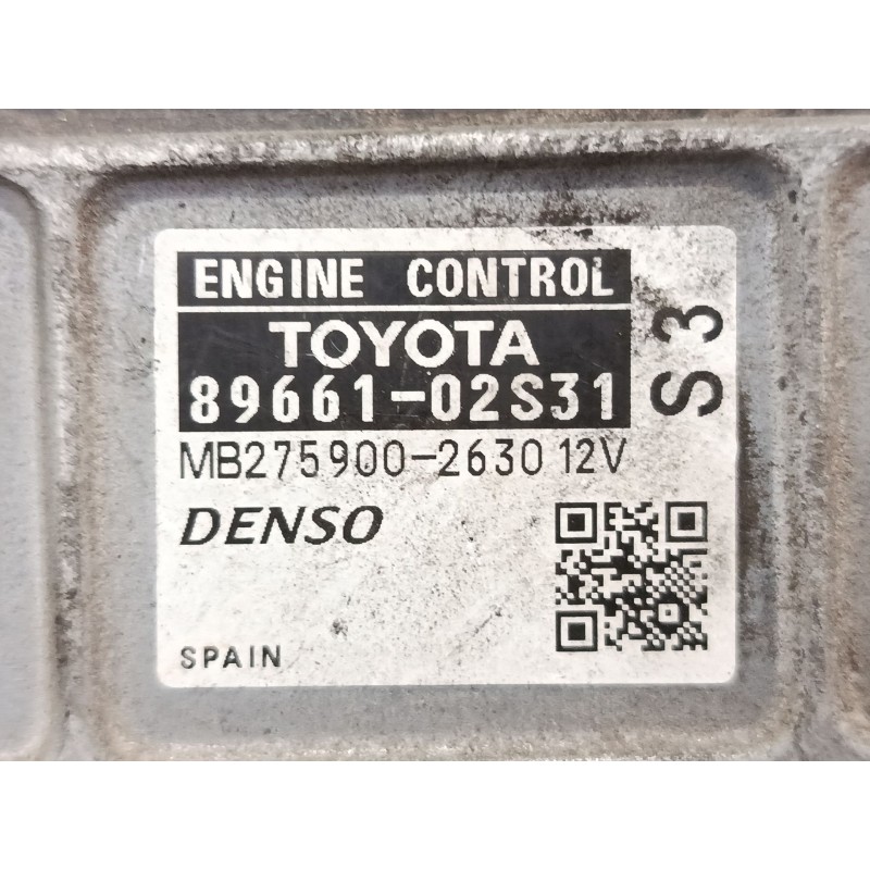 Recambio de centralita motor uce para toyota auris (_e15_) 2.0 d-4d (ade150_) referencia OEM IAM 8966102S31 MB2759002630 