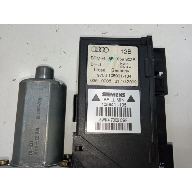 Recambio de motor elevaluna delantero derecho para audi a4 b6 avant (8e5) 1.9 tdi referencia OEM IAM 8E1 959 802B 9700105991104 