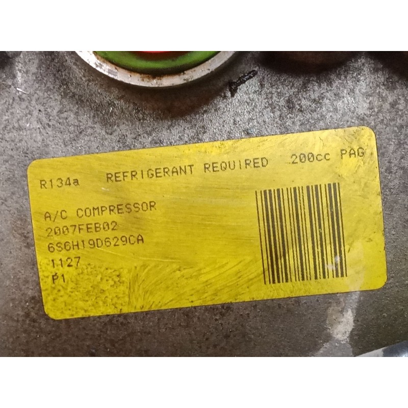 Recambio de compresor a/a para ford fiesta v (jh_, jd_) 1.3 referencia OEM IAM 2007FEB02 6S6H19D629CA 