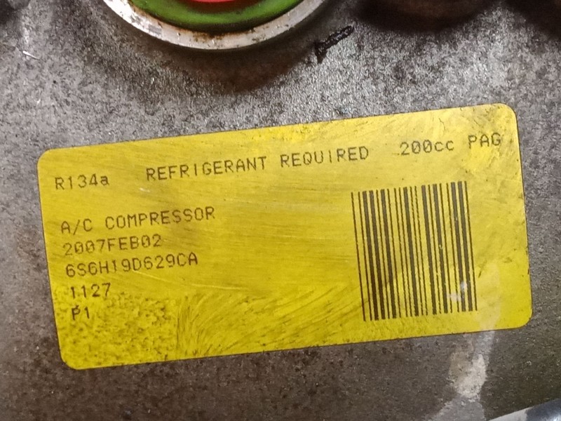 Recambio de compresor a/a para ford fiesta v (jh_, jd_) 1.3 referencia OEM IAM 2007FEB02 6S6H19D629CA 
