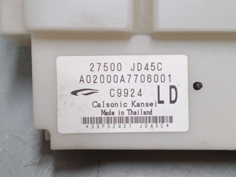 Recambio de mando climatizador para nissan qashqai i (j10, nj10) 1.5 dci referencia OEM IAM 27500JD45C  