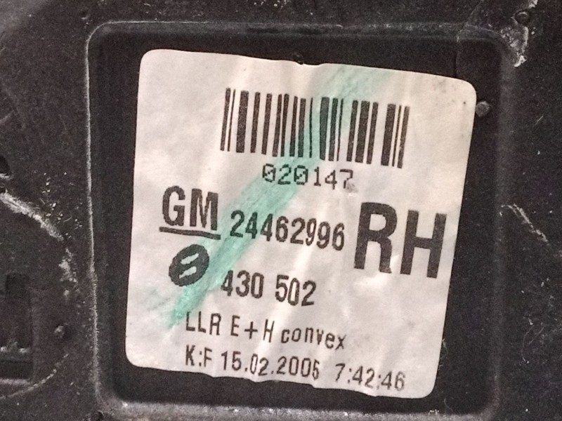 Recambio de retrovisor electrico derecho para opel astra h (a04) 2.0 turbo (l48) referencia OEM IAM   