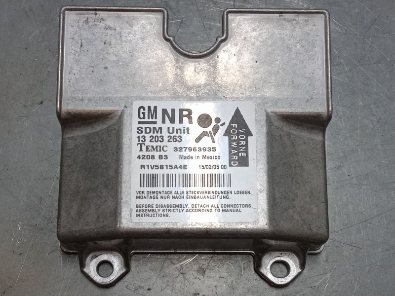 Recambio de centralita airbag para opel astra h (a04) 2.0 turbo (l48) referencia OEM IAM 13203263  